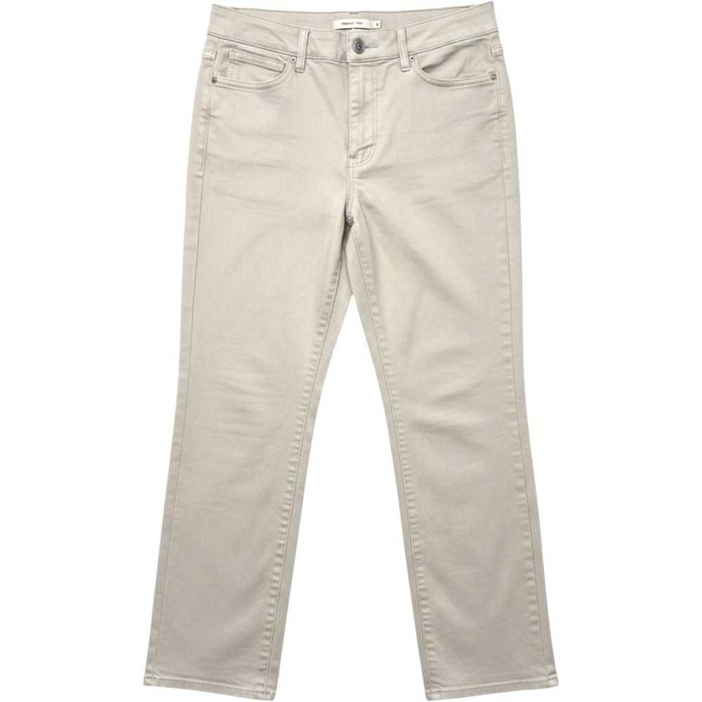 BlankNYC Women Sand Beige High Rise Straight Leg Pants Tan Size 8